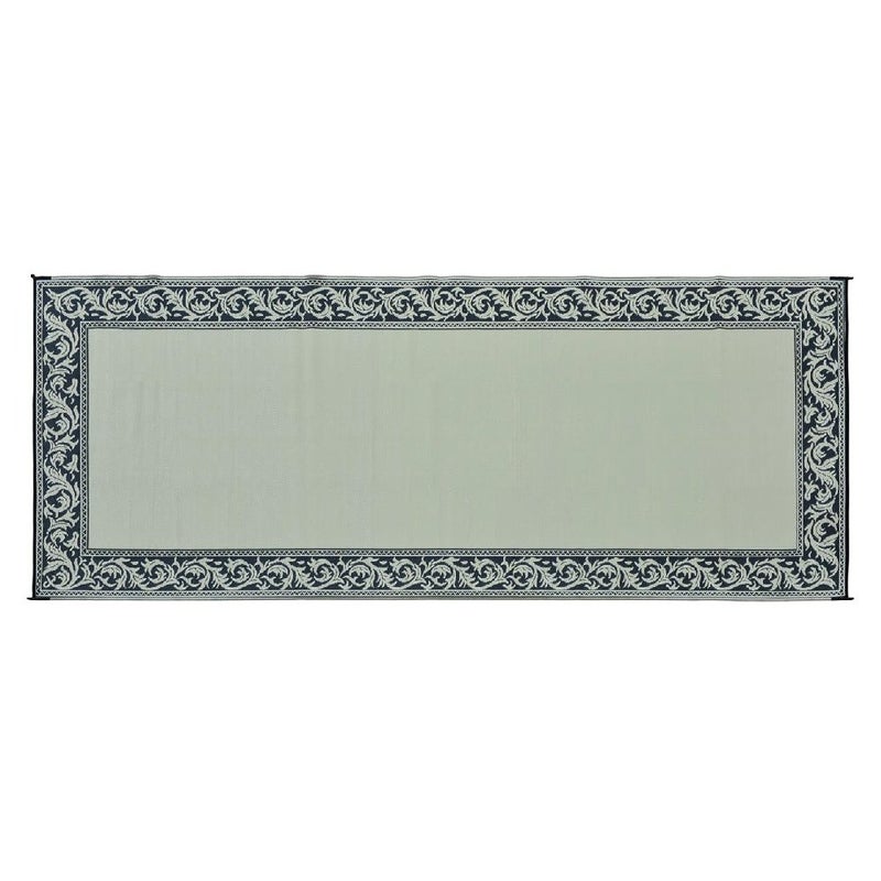 Stylish Camping Ming's Mark RC1 Stylish Camping Reversible Classical Patio Mat - 8' x 20', Black/Beige - Image 4